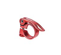 Cycling Seat Clamps MTB Road Bicycle Seatpost Clamp Aluminum Quick Release Seat Post Bike Saddle Lock 28.6 31.8 34.9mm Clip(RED 31.8)