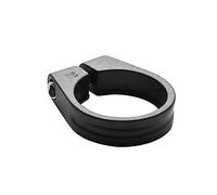 Cycling Seat Clamps Super Light Bicycle Seat Post Clamp Alloy Cycling Saddle Seating Lock for 25.4 27.2 30.9 31.6 Mm Bike Accessory Clip(Black 34.9mm)