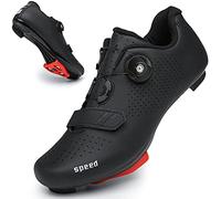 Cycling Shoes for Men Women Road Riding Shoe Compatible SPD Outdoor Indoor Cycling Shoes with Look Delta 216Black45N