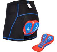 Cycling Shorts Men Bicycle Padded Bike Underwear Short Padded Breathable Quick Dry Cycling Knickers Lightweight Mens Cycling Shorts A,XL