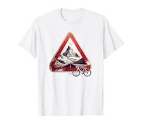 CYCLING SIGN - RIDE AND CLIMB YOUR BIKE INTO THE MOUNTAINS T-Shirt