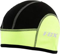 Cycling Skull Cap Thermal Under Helmet Tight Fit Head/Ear Protection Unisex Active wear Reflective Fleece Cap (Black Green)