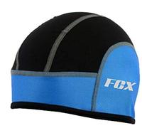 Cycling Skull Cap Thermal Under Helmet Tight Fit Head/Ear Protection Unisex Active wear Reflective Fleece Cap (Black Blue)