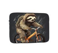 Cycling Sloth Laptop Case 13 inch Shockproof Protective Notebook Case Water Resistant Computer Bag Portable Laptop Sleeve Briefcase for Men Women