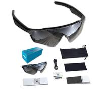 Cycling Smart Glasses, AI Smart Sunglasses | Open-Ear Bluetooth Glasses- Polarized Lens, Live Translation in 172 Languages,100% UV Protection Men&Women for Baseball, Cricket, Golf, Hiking, Running