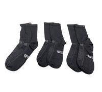 DANISH ENDURANCE Performance Crew Cycling Socks, Cushioned Bike Socks, for Men & Women, Unisex, 3 or 5 Pack, Black, 6-8