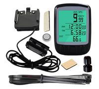 Cycling Speedometer & Odometer - Waterproof Cable Bike Computer & LCD Display | Long Lasting Creative Modern Design Portable Multifunctional Tracker