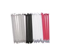Cycling Spokes 15 Pcs Bicycle Spoke 96mm 100mm 112mm 138mm 140mm 146mm Black White Silver Red With Cap(Black 96mm)