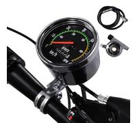 Cycling Stopwatch Cyclocomputer Mechanical Bike Speedometer Bicycle Computer Speedometer Odometer Cycling Computers for 26in 27.5in 28in 29in Outdoor Tricycle (Round)