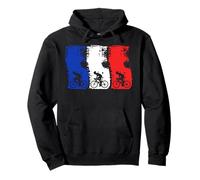Cycling Tour French Cycling French Flag Pullover Hoodie