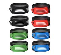Cycling Trouser Clips, 8PCS Bicycle Clips, High Elastic Cycle Clips Trouser, High Vis Reflective Strips with Hook and Loop, Bike Clips Trousers,for Women Men Walking Night Sports Cycling Hiking