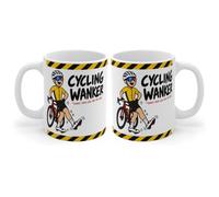 Cycling W*nker Mug - Funny Hobby Mug, Rude Funny, Novelty, Gift | Dishwasher and microwave safe, 11oz ceramic, printed both sides