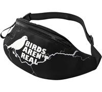 Cycling Waist Bag Birds Arent Real, Sports Waist Pouch Fashion Waistpack Unisex Belt Bag for Activities Women Teens