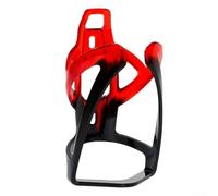 Cycling Water Bottle Cage for Road and Mountain Bikes, Robust PC Design with Rounded Corners, Reliable Holder for All Standard Bottle Sizes(red and black)