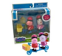 (Cycling with Friends) Peppa Pig 3" 2-Pk Figures. 4 Sets to Choose