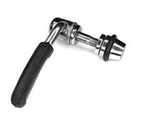 cyclingcolors 1 x Bicycle Quick Release Bicycle Seat Clamp CrMo Quick-Release Black Chrome, M6 x 50 mm