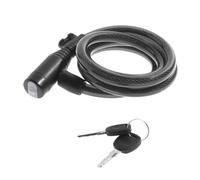 cyclingcolors 1 x Bike Lock 6mm Diameter x 800mm Length with Key Black
