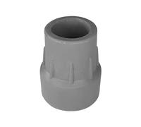 cyclingcolors 1 x Crutch Rubber 25 mm Grey with Metal Reinforcement Pads Walking Sticks Forearm Crutches Stick Tip for Hiking Poles Round Tube Caps End Caps Round Tube