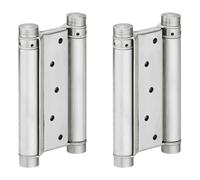 cyclingcolors 1 x Door Hinges Swing Door Hinge Double Action Spring Hinge Door Hinge Café Saloon for Unfolded Doors Frames up to 27 kg, Stainless Steel