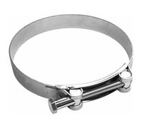 cyclingcolors 1 x Exhaust Clamp Compatible with 140-148 mm Wide 26 mm Stainless Steel A2 AISI304 Silencer Pot Attachment Exhaust Pipe Clamp Collector Connector Motorcycle Car Moped Scooter