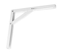 cyclingcolors 1 x Folding Wall Bracket Shelf Bracket Foldable Support Arm 300 mm Table Console Shelf Furniture Holder 50 kg White