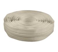 cyclingcolors 1 x Zip No. 5 Length 5 Metres Teeth Made of Injected Plastic Polyester Open End Mesh Without Puller Slider Zipper Clothing Sewing Jackets Haberdashery Cream