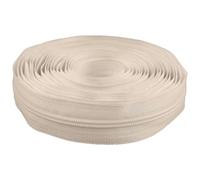 cyclingcolors 1 x Zip No. 5 Length 5 Metres Teeth Made of Injected Plastic Polyester Open End Mesh Without Puller Slider Zipper Clothing Sewing Jackets Haberdashery Light Cream