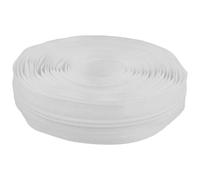 cyclingcolors 1 x Zip No. 5 Length 5 Metres Teeth Made of Injected Plastic Polyester Open End Mesh Without Puller Slider Zipper Clothing Sewing Jackets Haberdashery White