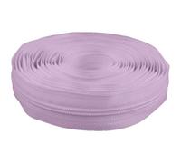 cyclingcolors 1 x Zip No. 5 Length 5 Metres Teeth Made of Injected Plastic Polyester Open End Mesh Without Puller Slider Zipper Clothing Sewing Jackets Haberdashery Light Purple