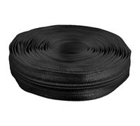 cyclingcolors 1 x Zip No. 5 Length 5 Metres Teeth Made of Injected Plastic Polyester Open End Mesh Without Puller Slider Zipper Clothing Sewing Jackets Haberdashery Black