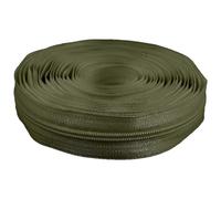 cyclingcolors 1 x Zip No. 5 Length 5 Metres Teeth Made of Injected Plastic Polyester Open End Mesh Without Puller Slider Zipper Clothing Sewing Jackets Haberdashery Green Olive