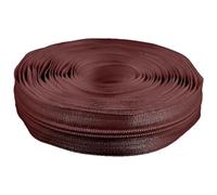 cyclingcolors 1 x Zip No. 5 Length 5 Metres Teeth Made of Injected Plastic Polyester Open End Mesh Without Puller Slider Zipper Clothing Sewing Jackets Haberdashery Red Brown