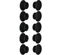 cyclingcolors 10 x Cover Caps Plastic Blanking Hole Plugs Blanking Plugs Cover Furniture (Diameter 12 mm/Black RAL 9005)