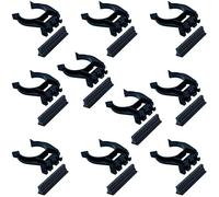 cyclingcolors 10 x Plastic Skirting Board Clips 28mm 34mm for Kitchen Bathroom (Ø34mm (Fir Tail)