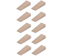 cyclingcolors 10 x Wooden Wedges Small Various Sizes (5 x 6 mm + 5 x 12 mm) Door Assembly for Crafts Wide Furniture Door Wedges Wood Furniture Wedges 55 mm x 20 mm