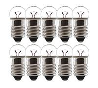 cyclingcolors 10x BULB LIGHT 6V 14V 0.6W 2.4W 6W 7W E10 BICYCLE BIKE MOPED SCOOTER AUTO MOTORCYCLE DYNAMO LAMP FRONT REAR VINTAGE (6V 2.4W)