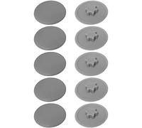 cyclingcolors 10x Screw caps Covers TORX Head Push fit Furniture Quality Plastic Cap, Gray T10 12mm