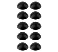 cyclingcolors 10x Screw caps covers with sealing lip for pan head push fit furniture quality plastic cap, Black 18mm