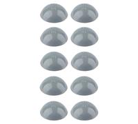 cyclingcolors 10x Screw caps covers with sealing lip for pan head push fit furniture quality plastic cap, Grey 14mm