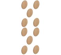 cyclingcolors 10x self Adhesive Cover caps Screw Hole Stickers Furniture Black Grey White Wood Brown (Oak)