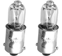 cyclingcolors 2 x 12 V 23 W BA9S Transparent Car Motorcycle Scooter Light Bulbs