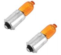 cyclingcolors 2 x 12 V 6 W BAX9S Orange Car Motorcycle Scooter Bulbs