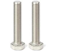 cyclingcolors 2 x DIN 933 ISO 4017 Stainless Steel A2 Fully Threaded Metric Hex Head Bolt, M18x40mm
