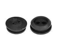 cyclingcolors 2 x Divider for Universal Hose, Passage, Diameter 5 mm, Rubber, Black, Cable Hose, Lawnmower, Brushcutter, Fuel Plug, Diameter 26.5 mm, 2 Holes