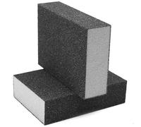 cyclingcolors 2 x Sanding Sponge 4-Sided Garage Workshop DIY 3D Printer Sanding Polishing Wood Colour Steel Rust Abrasion Grit 100 + 150