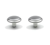 cyclingcolors 2 x Satin Chrome Drawer Knobs 20 mm Furniture Style Door Handle Dresser Cupboard Home Screw