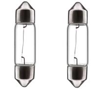 cyclingcolors 2 x SV7 3 W 8 x 31 12 V light bulb car motorcycle moped scooter tractor truck van