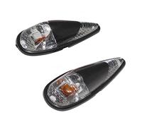 cyclingcolors 2 x turn signal trim drops, black, orange, bulb, motorcycle, moped, scooter