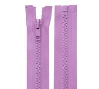 cyclingcolors 2 x Zippers No. 5 70 cm with Injected Plastic Teeth Polyester Open End Mesh Puller Slider Zipper Clothing Sewing Jackets Haberdashery Purple Lilac