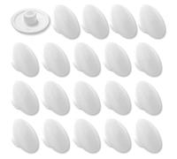 cyclingcolors 20x Screw Cap Cover White Plastic for pozidriv pz3 12.5mm x 4.2mm Cross Head Furniture Screws Covers caps